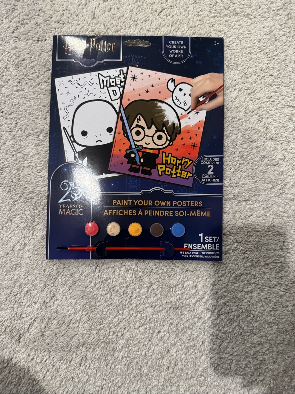Harry Potter Paint Your Own Posters Kit - Navy & Multicolor